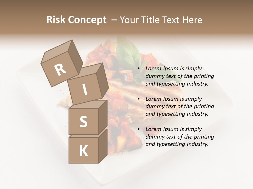 Fried Plate Turkey PowerPoint Template