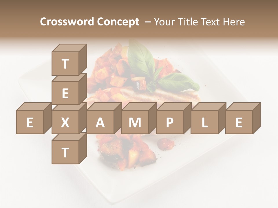 Fried Plate Turkey PowerPoint Template