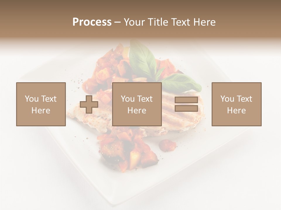 Fried Plate Turkey PowerPoint Template