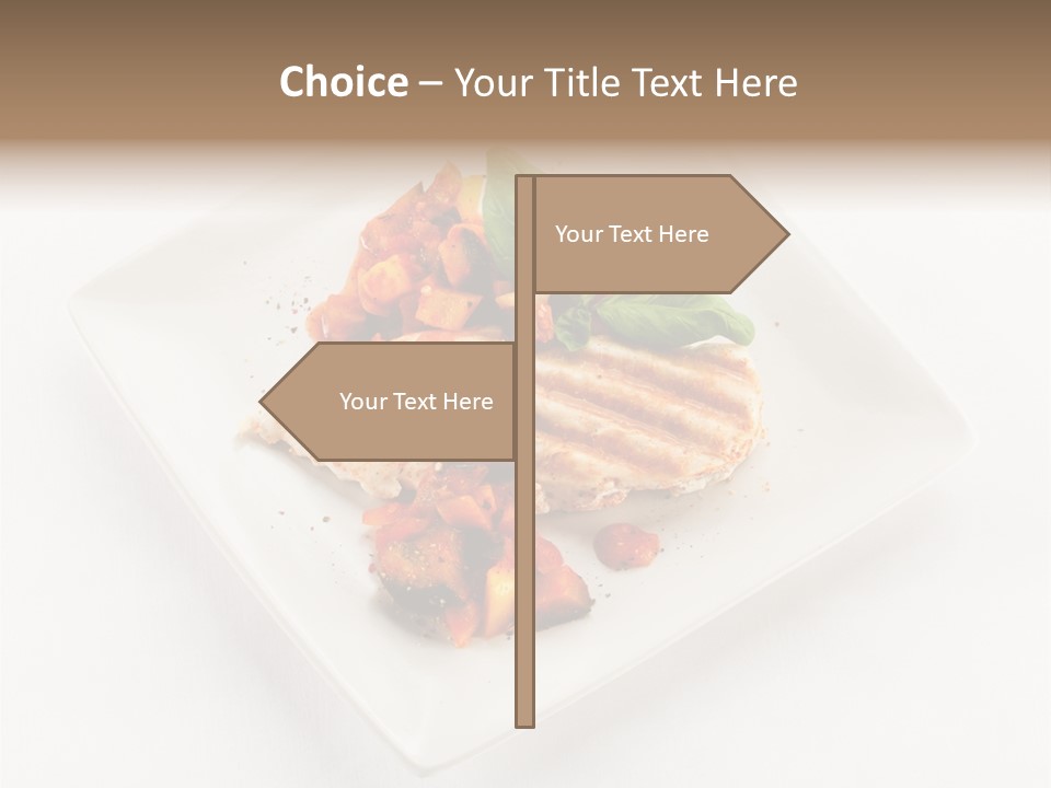 Fried Plate Turkey PowerPoint Template