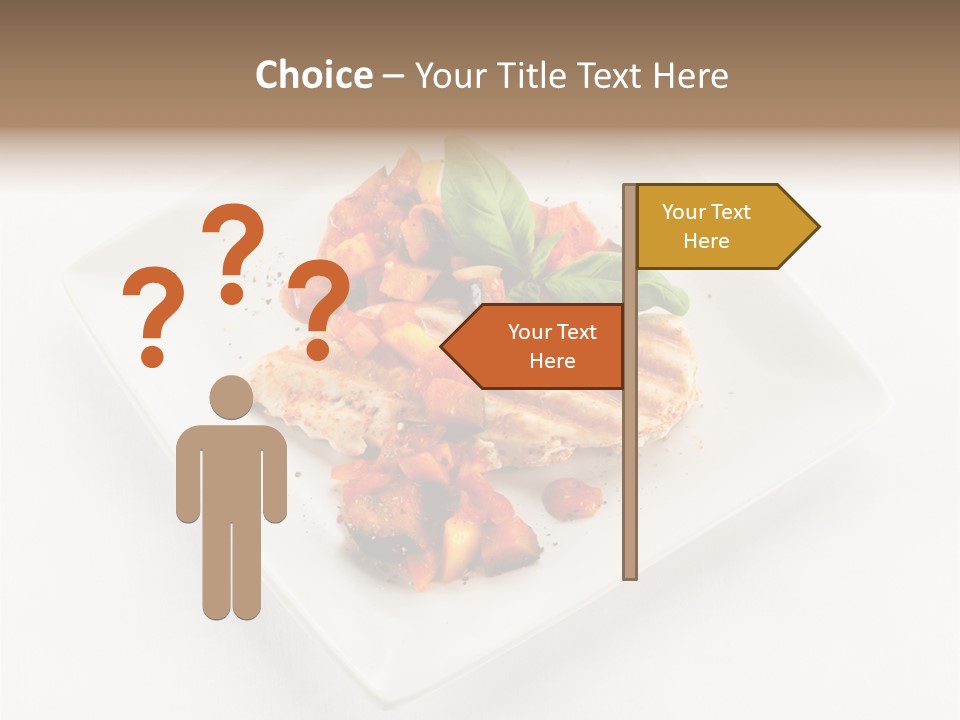 Fried Plate Turkey PowerPoint Template