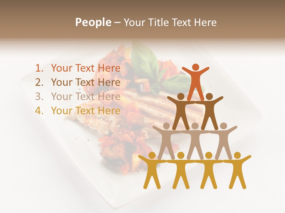 Fried Plate Turkey PowerPoint Template