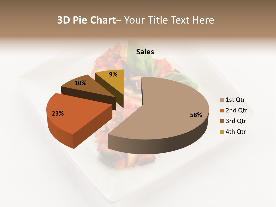 Fried Plate Turkey PowerPoint Template