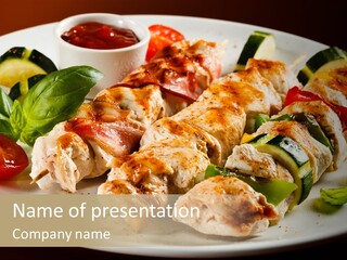 Portion Pepper Grill PowerPoint Template