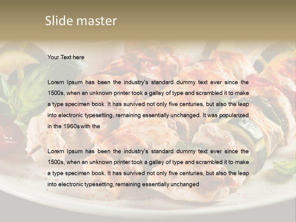 Portion Pepper Grill PowerPoint Template