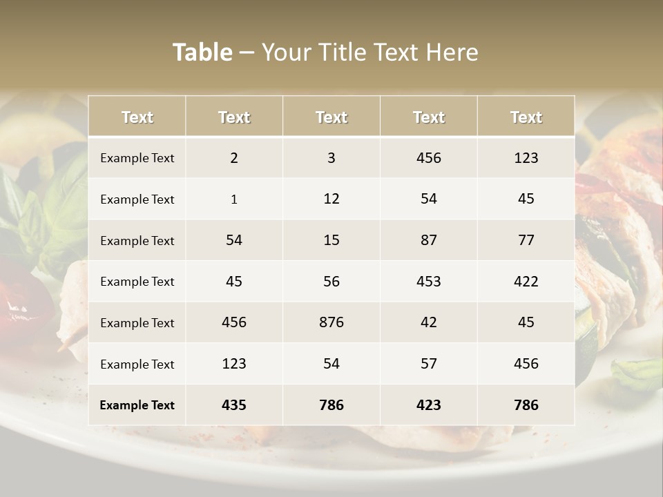 Portion Pepper Grill PowerPoint Template