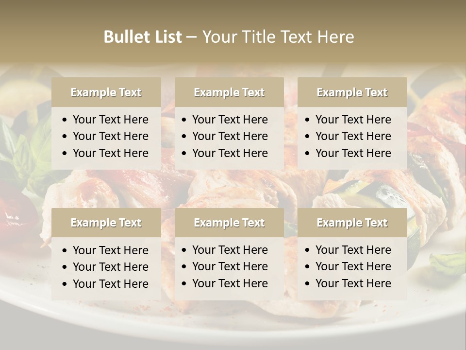 Portion Pepper Grill PowerPoint Template