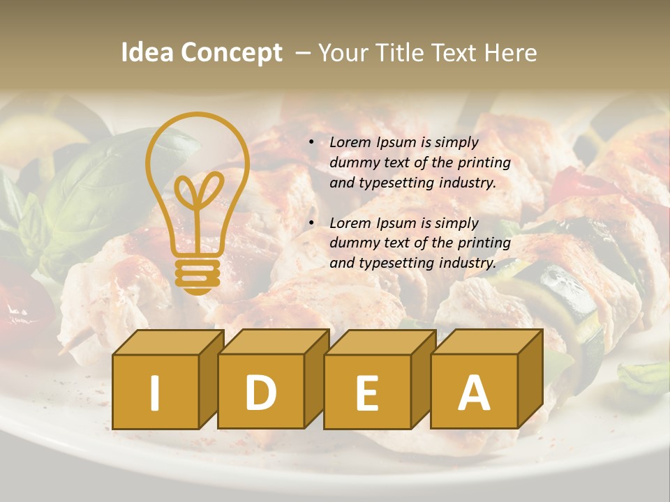 Portion Pepper Grill PowerPoint Template