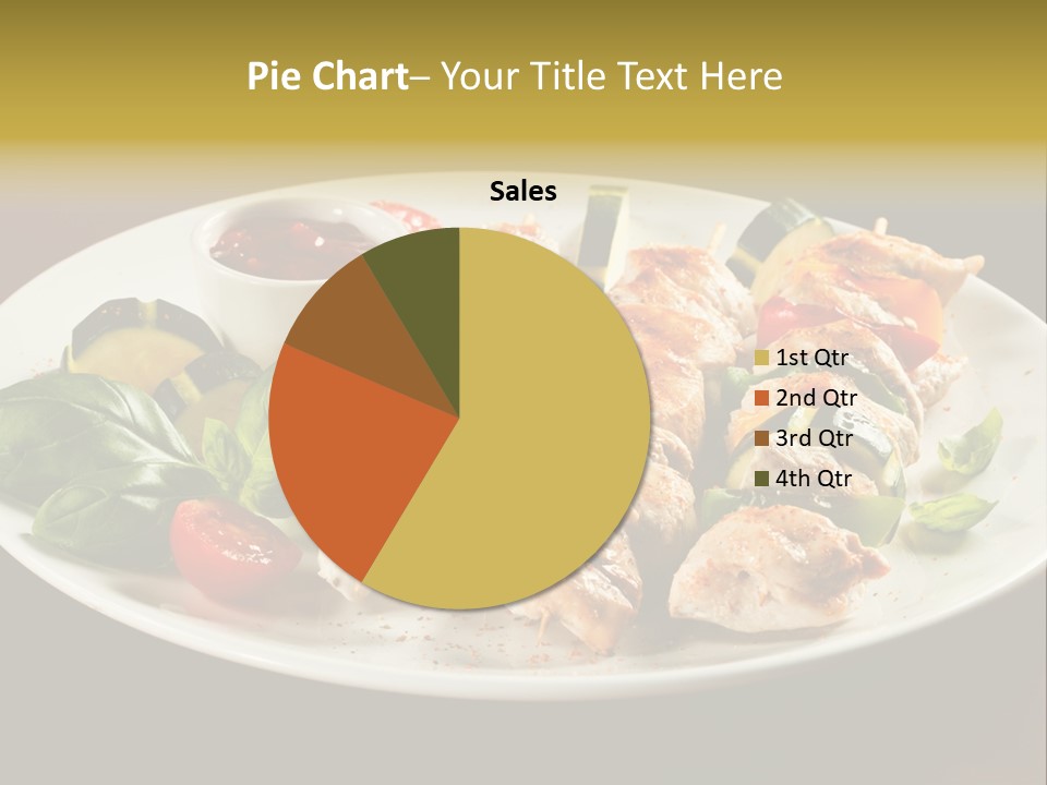 Grilled Basil Appetiser PowerPoint Template