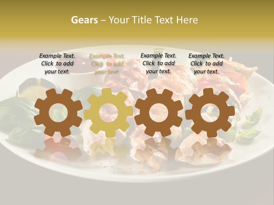 Grilled Basil Appetiser PowerPoint Template