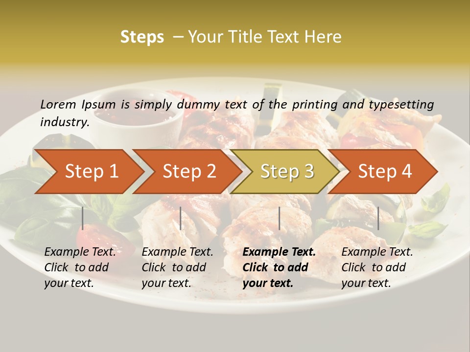 Grilled Basil Appetiser PowerPoint Template