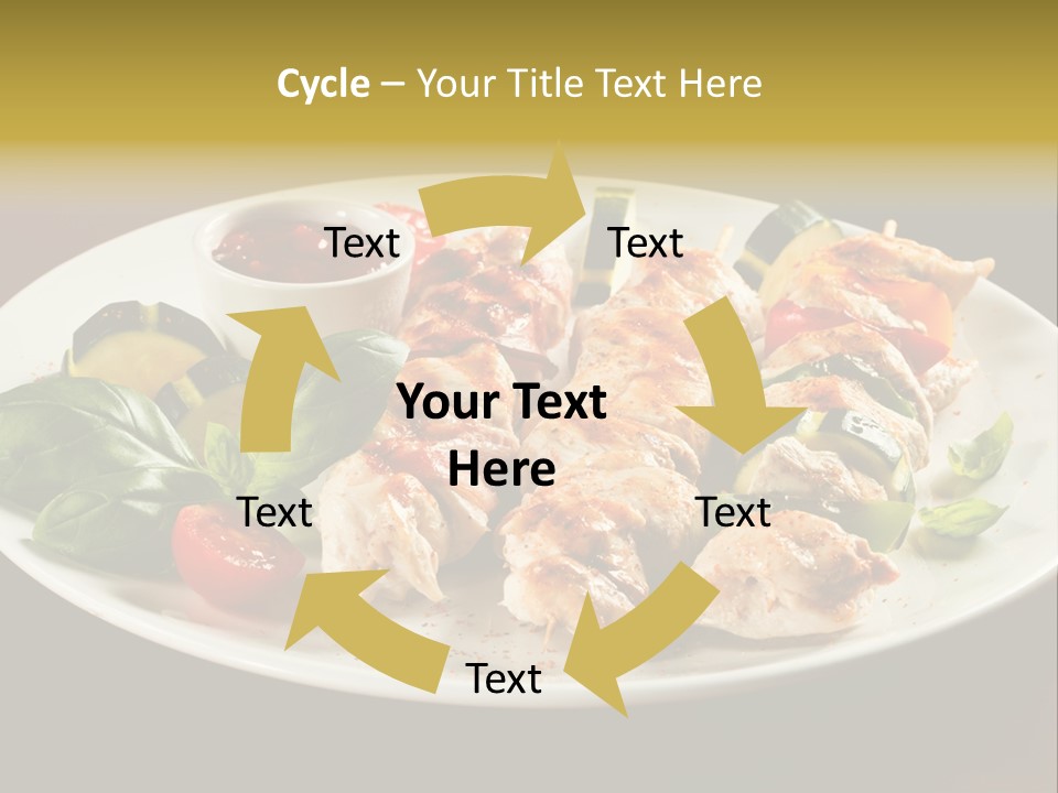 Grilled Basil Appetiser PowerPoint Template