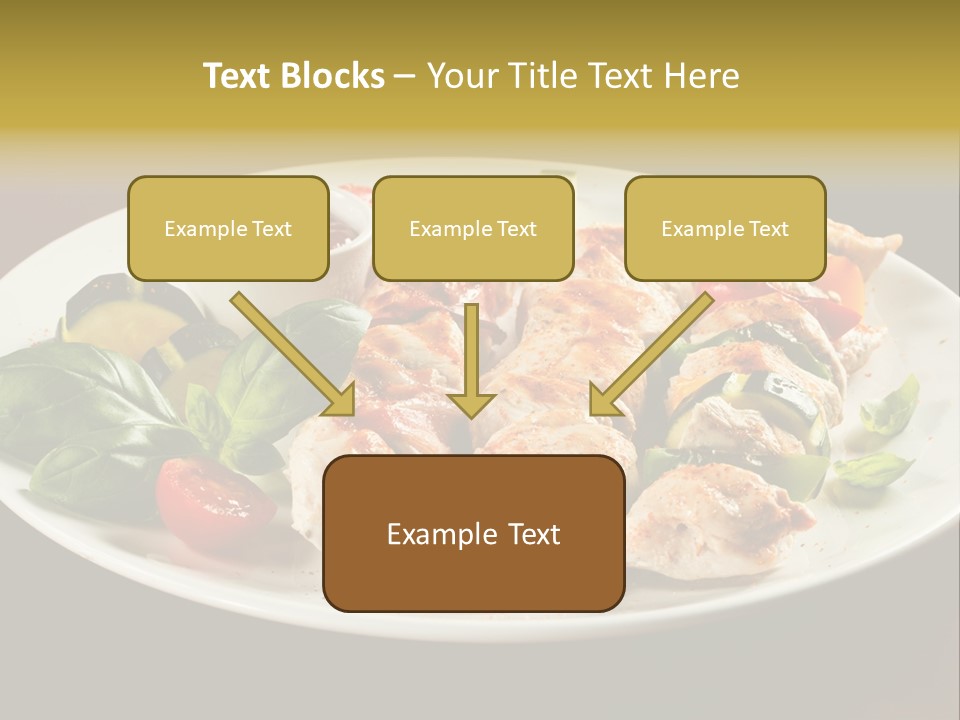 Grilled Basil Appetiser PowerPoint Template