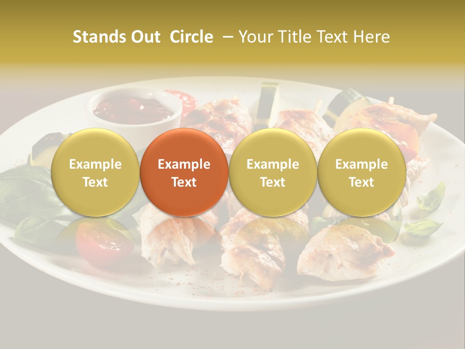 Grilled Basil Appetiser PowerPoint Template