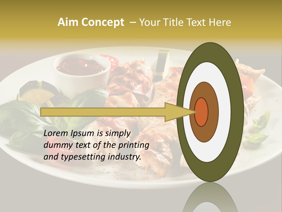 Grilled Basil Appetiser PowerPoint Template