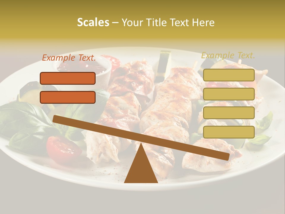 Grilled Basil Appetiser PowerPoint Template