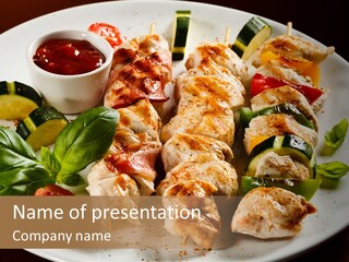 Poultry Green Sliced PowerPoint Template