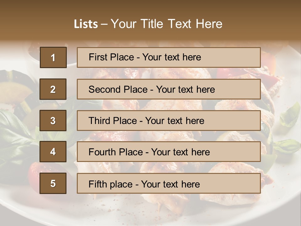Poultry Green Sliced PowerPoint Template