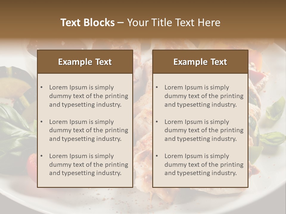 Poultry Green Sliced PowerPoint Template