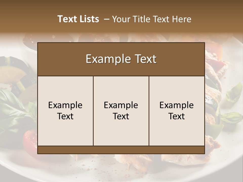 Poultry Green Sliced PowerPoint Template