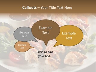 Poultry Green Sliced PowerPoint Template