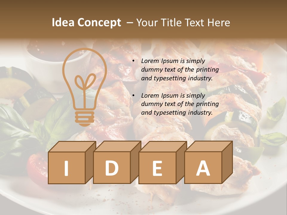 Poultry Green Sliced PowerPoint Template