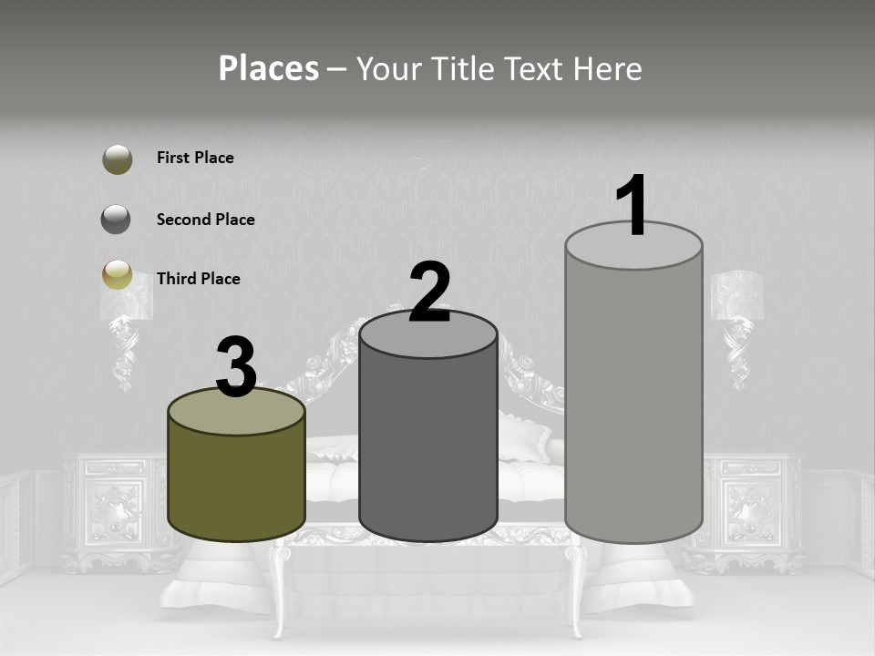 Chandelier Ceiling Curve PowerPoint Template