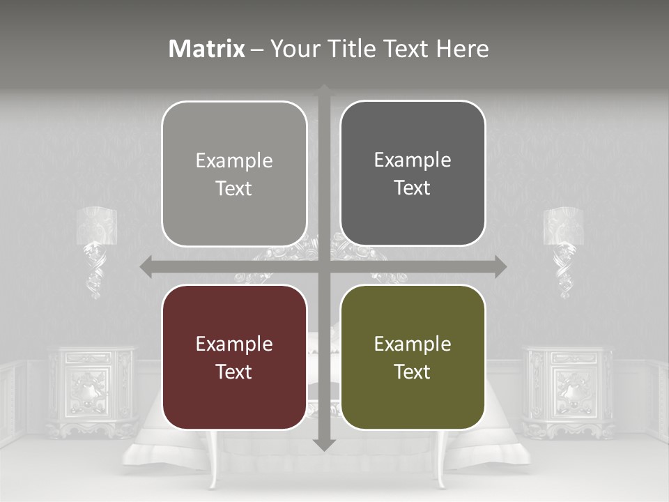 Chandelier Ceiling Curve PowerPoint Template