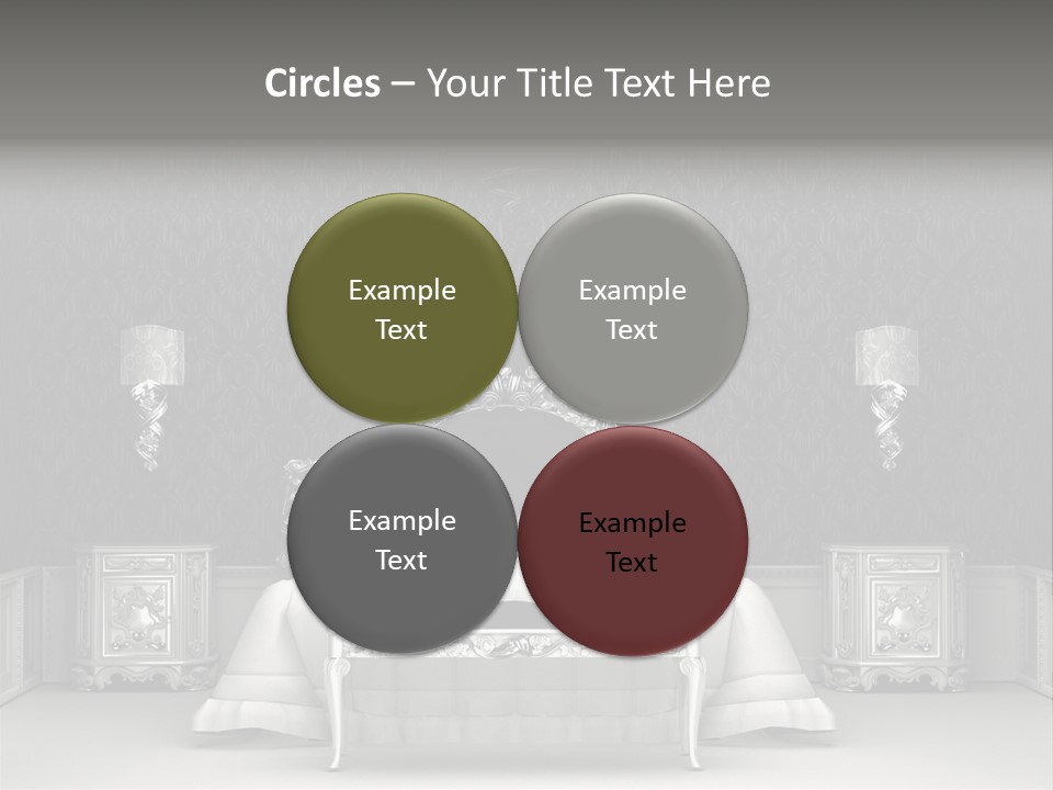 Chandelier Ceiling Curve PowerPoint Template