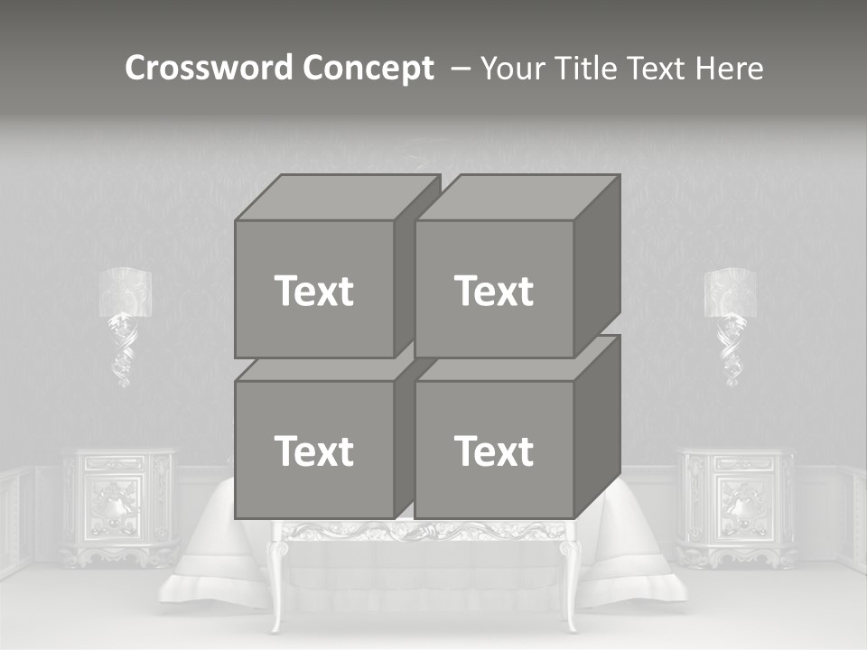 Chandelier Ceiling Curve PowerPoint Template