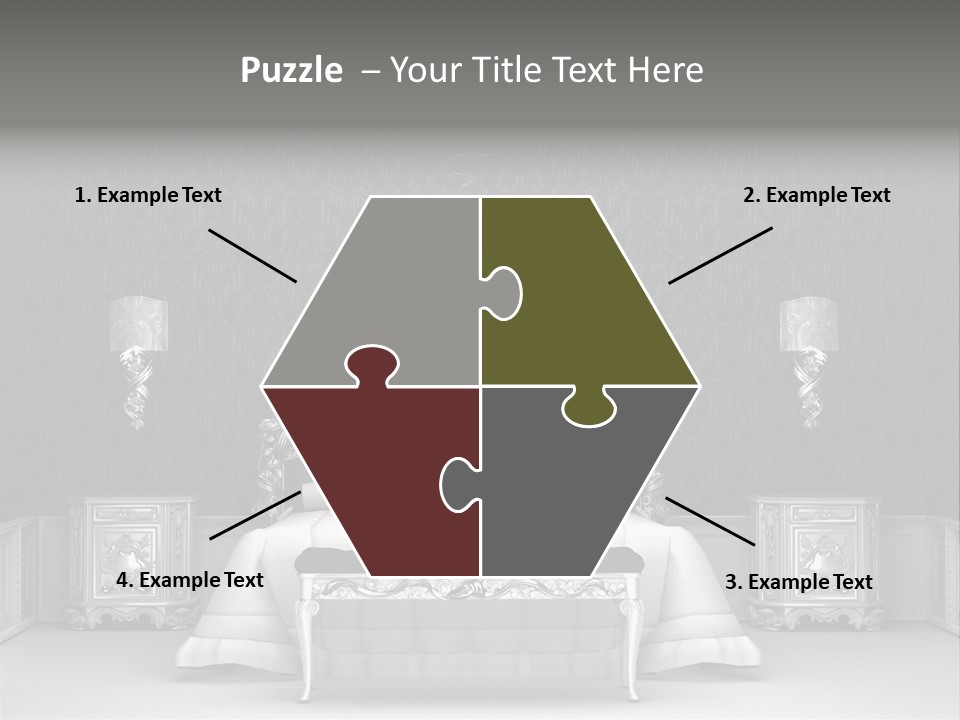 Chandelier Ceiling Curve PowerPoint Template