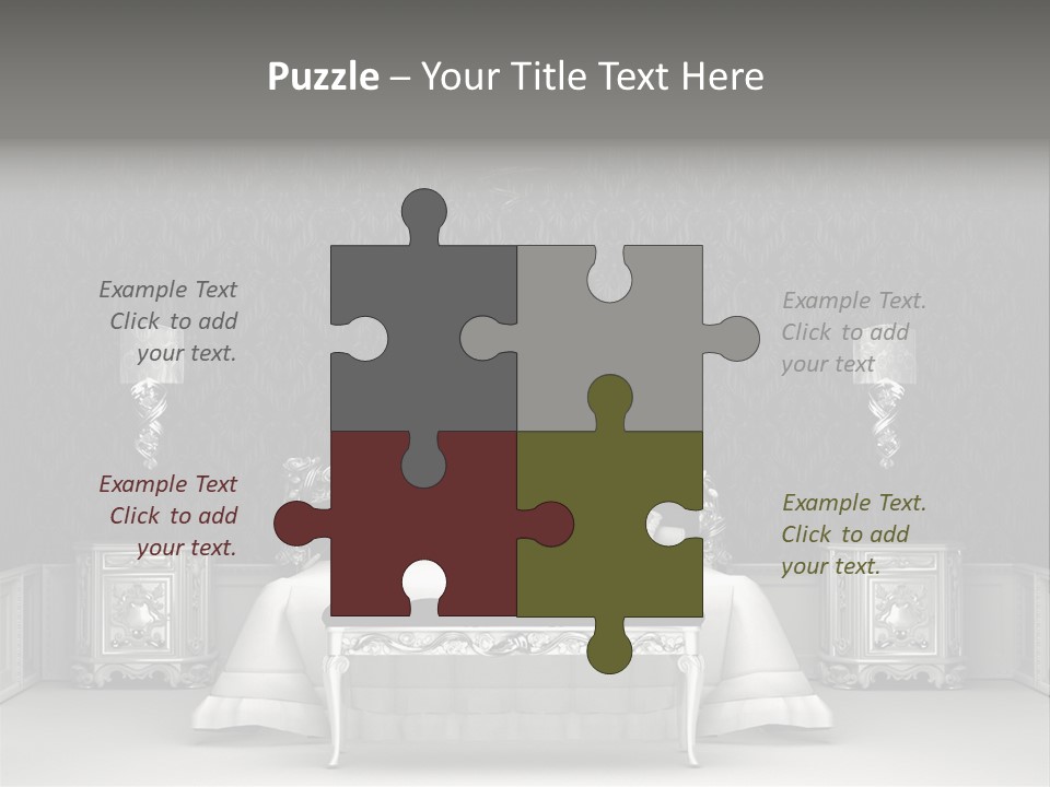 Chandelier Ceiling Curve PowerPoint Template