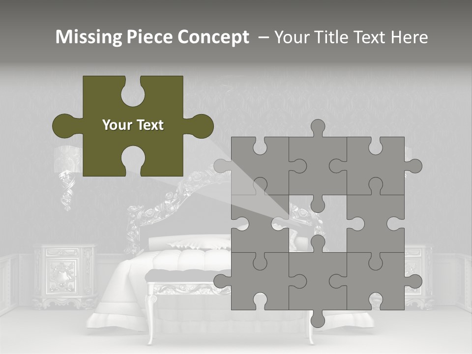 Chandelier Ceiling Curve PowerPoint Template