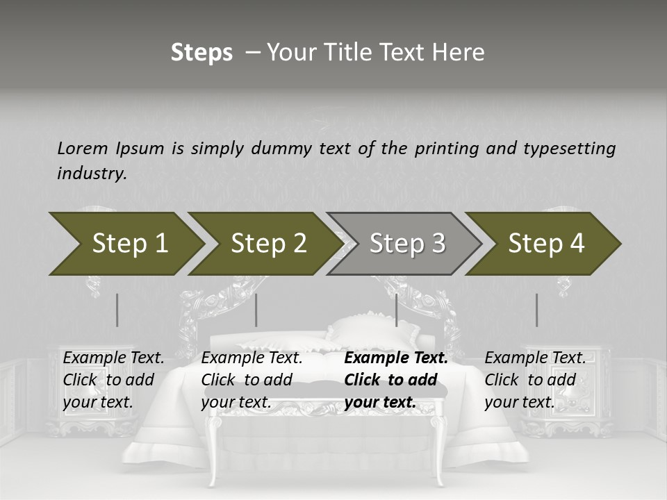 Chandelier Ceiling Curve PowerPoint Template
