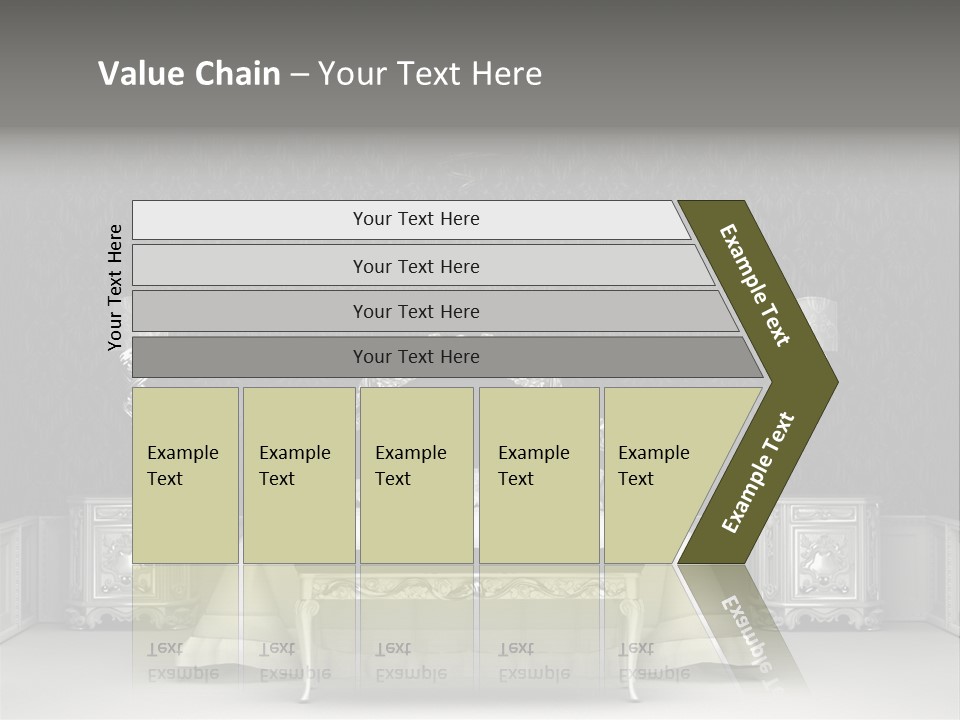 Chandelier Ceiling Curve PowerPoint Template