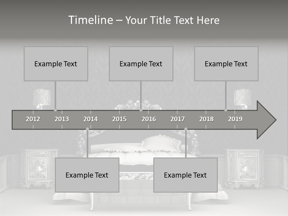 Chandelier Ceiling Curve PowerPoint Template
