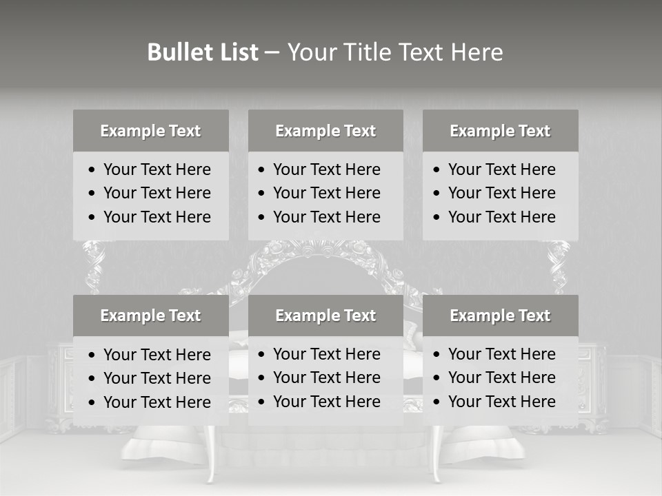 Chandelier Ceiling Curve PowerPoint Template