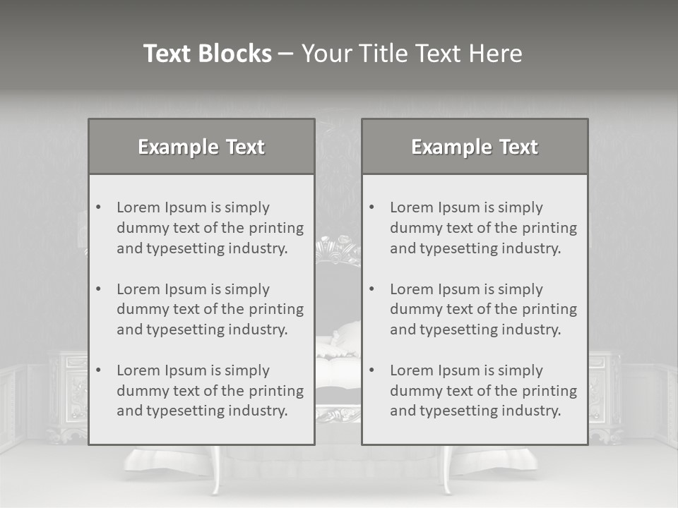 Chandelier Ceiling Curve PowerPoint Template