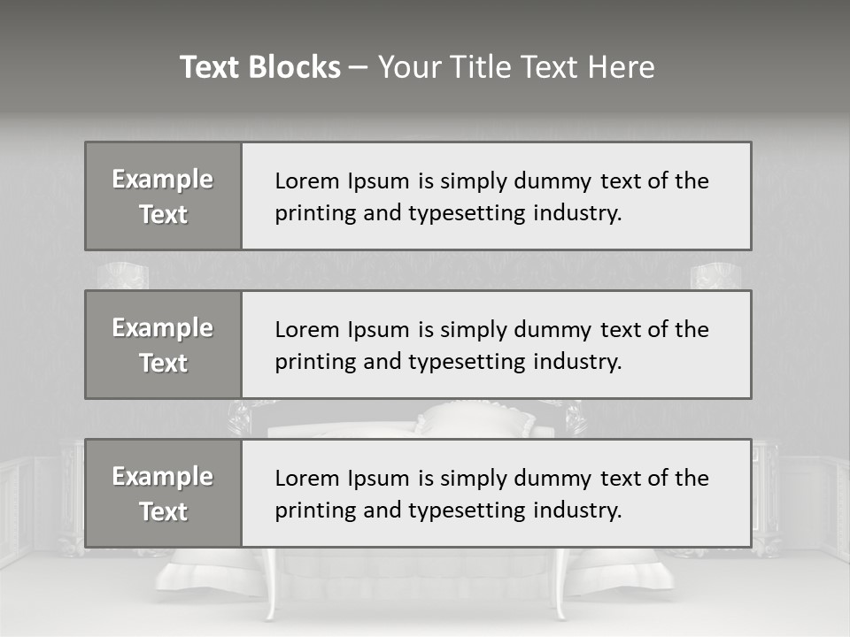 Chandelier Ceiling Curve PowerPoint Template