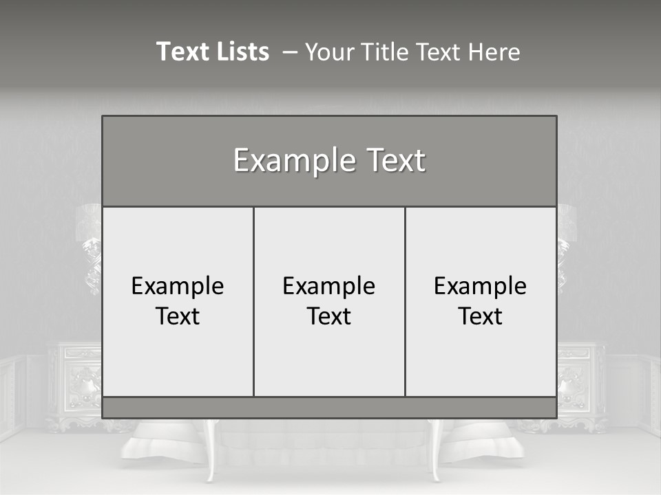 Chandelier Ceiling Curve PowerPoint Template