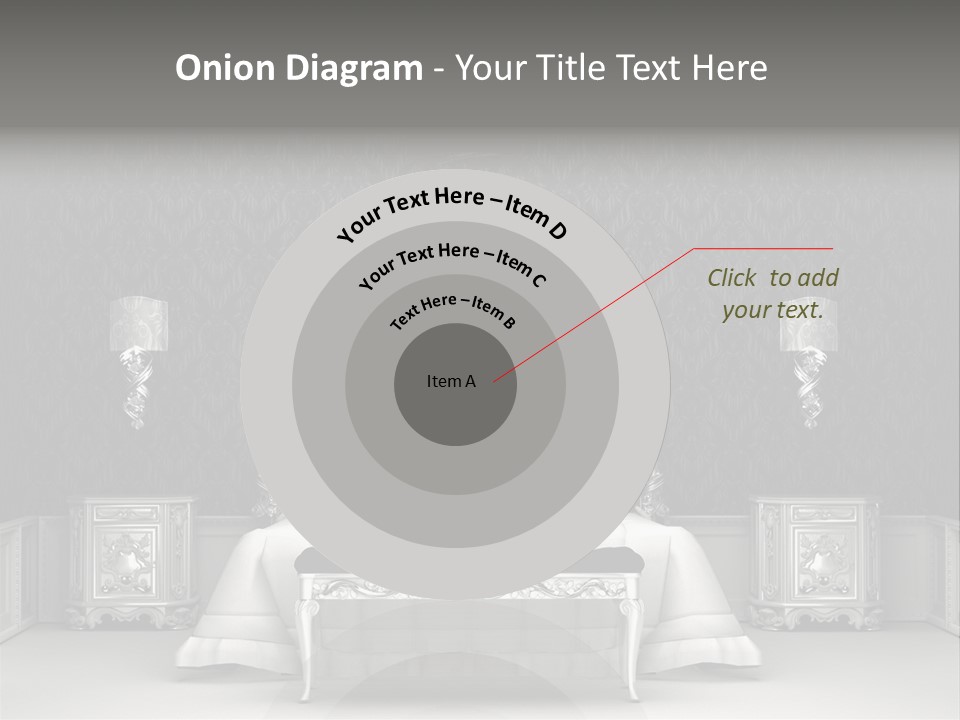 Chandelier Ceiling Curve PowerPoint Template