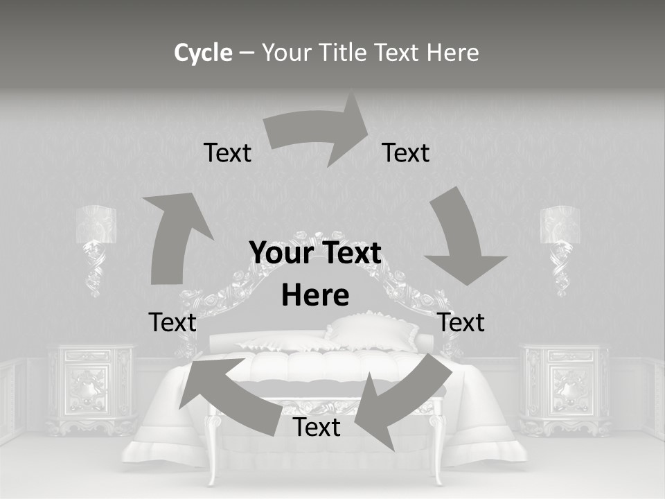 Chandelier Ceiling Curve PowerPoint Template