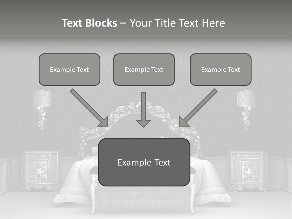 Chandelier Ceiling Curve PowerPoint Template