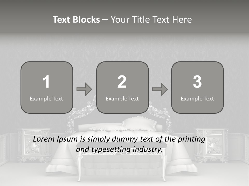 Chandelier Ceiling Curve PowerPoint Template