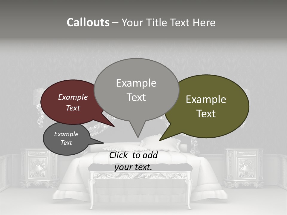 Chandelier Ceiling Curve PowerPoint Template