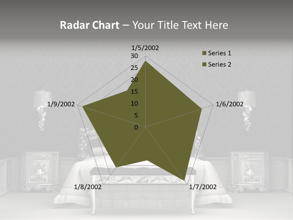 Chandelier Ceiling Curve PowerPoint Template