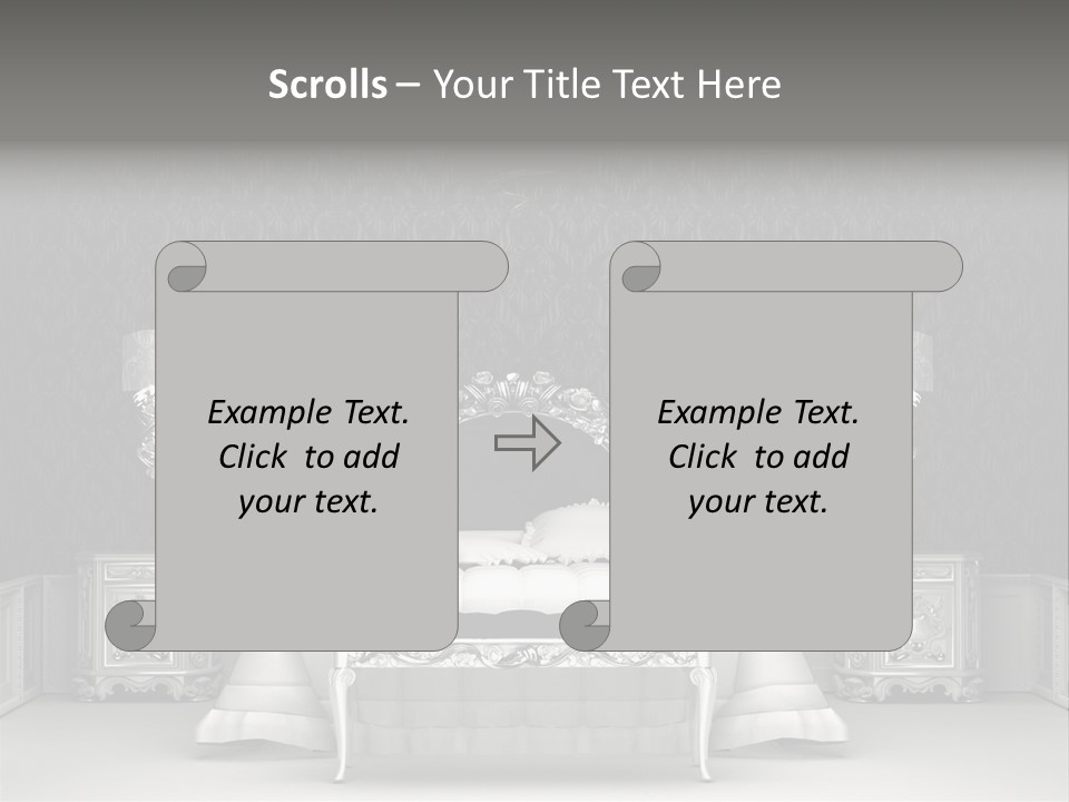 Chandelier Ceiling Curve PowerPoint Template