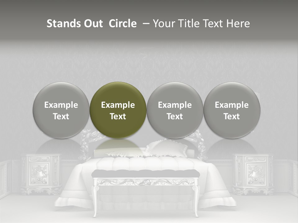 Chandelier Ceiling Curve PowerPoint Template