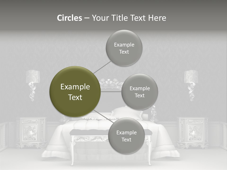 Chandelier Ceiling Curve PowerPoint Template