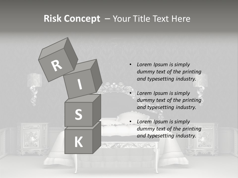 Chandelier Ceiling Curve PowerPoint Template